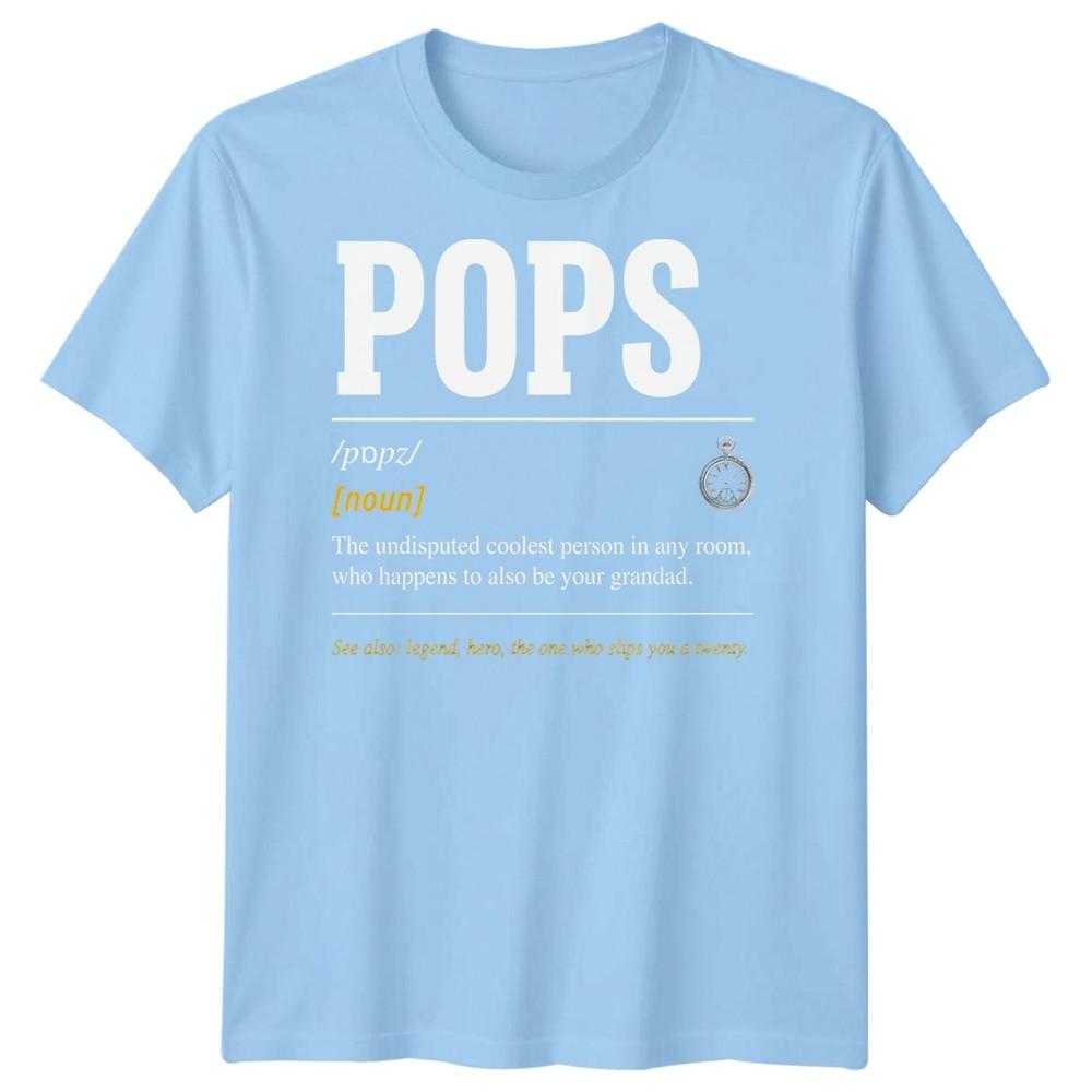 Pops Definition Unisexs T Shirt Grandad Grandpa Gift Fathers Day Graphic Tee