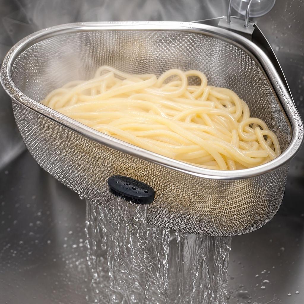 Stainless Sink Strainer for Kitchen Sink - Fine Mesh Filter Basket Fits Drains