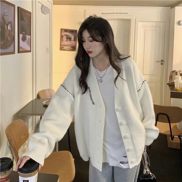 2025 Autumn and Winter New Lazy Style Fashionable Sweater Cardigan Jacket