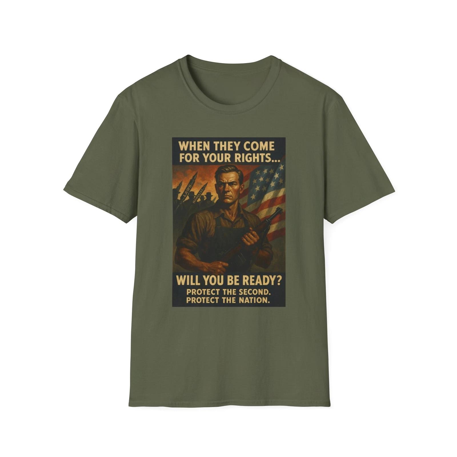 

When they Come For Your Rights Shirt, Constitutional Rights Apparel, Liberty Tee XL