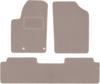 Beżowe welurowe dywaniki podłogowe dla: Citroen Xsara Picasso minivan (1997-2010)
