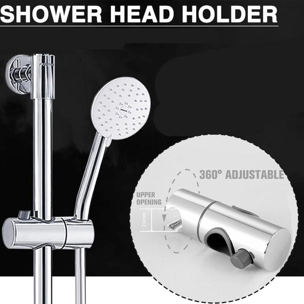 Adjustable Angle Design Punch-Free Shower Head Bracket Bathroom Support Accessory Shower Upgrades