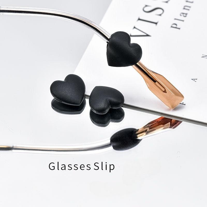 1 Pair Soft Round Bear Ears Eyeglass Holders - Non-slip Silicone Ear Hooks for Kids, Anti-fall Fixation Covers