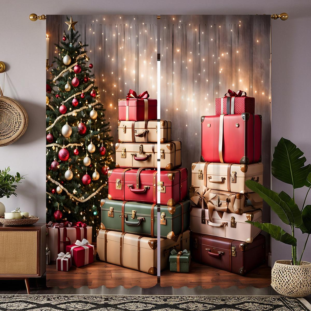 

2 шт. HD Осенний День благодарения тыква подсолнух фрукты декоративная занавеска Желтая завязка цифровая печать занавеска для украшения дома свинарник W52H63inchW132H160cm