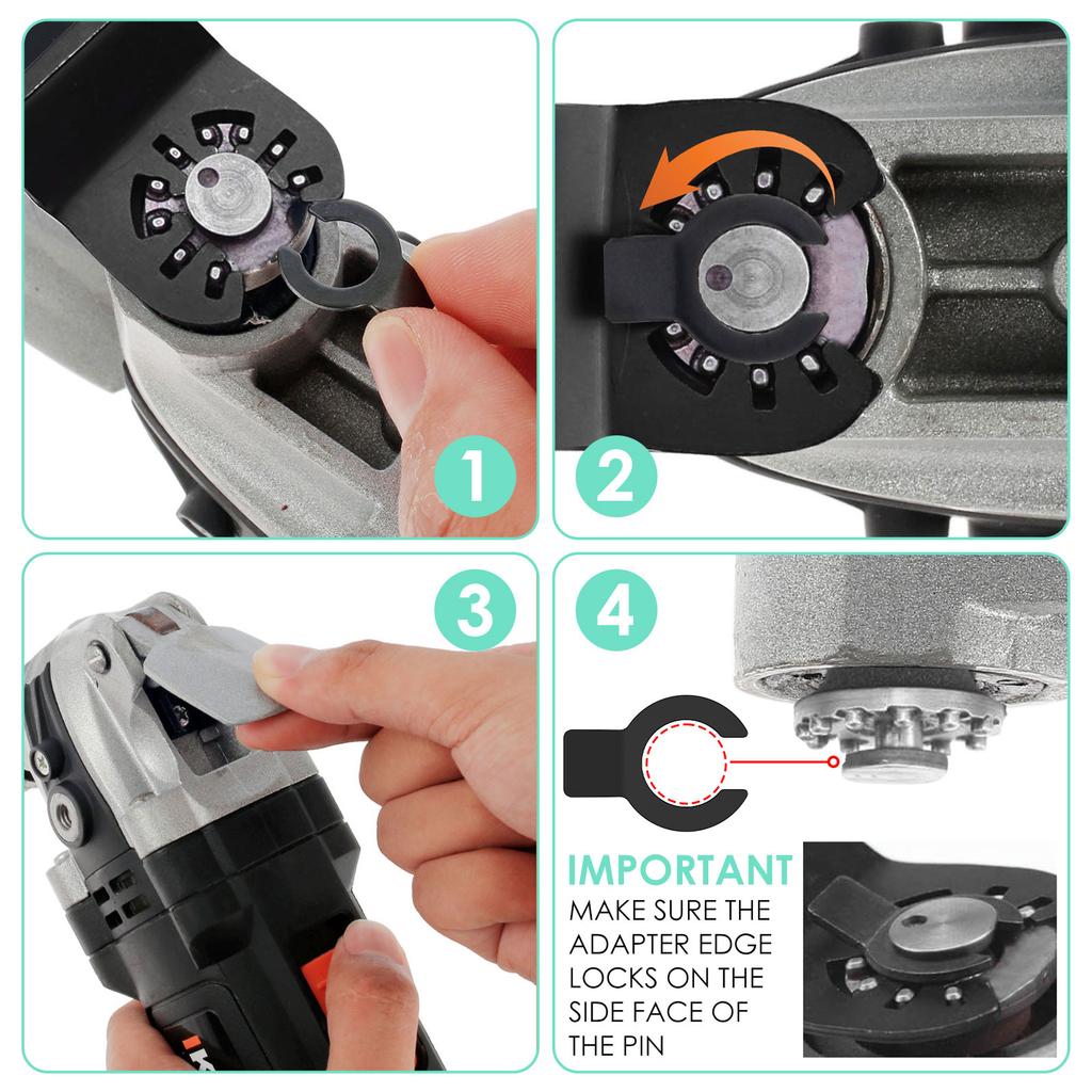 Diamond Oscillating Tool Blade Set Multi Tool Mortar Cutting Saw Blades Precise Multitool Blades for Grout Removal Soft Tile Cut