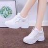 Thick-soled inner height-increasing dad shoes women's leather surface ins autumn new versatile casual sports shoes