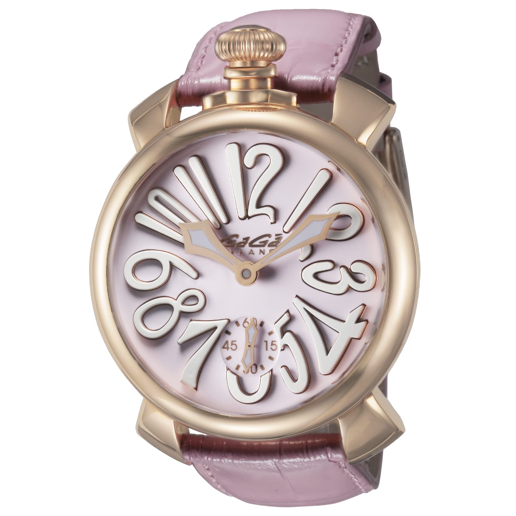 

Аутлет оригінальний годинник без коробки MANUALE 48MM рожевий циферблат ручний завод щоденний водозахист рожевий [Gaga Milano] 5011.02S-PNK-NEW [товар] рожевий