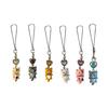 1/6Pcs Keychain Heart Cat Styling Design Keyring Phone Decoration Kitty Phone Charm Multifunctional Charm Key Holder