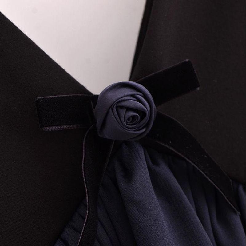 Kaslead New Arrival Women's Clothing Fashion Style Flower Decoration Puffy Hem Tops 1014806