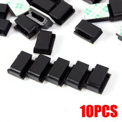 8pcs New Cord Fixer Auto Accessories Organizer Car Charger Line Holder Multifunction Fastener Adhesive Wire Clip USB Cable