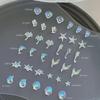 12Grid 60Pcs Ocean Series Nail Charms Ice-Clear Resin Seashell Starfish 3D Mixed Shells DIY Manicure Decorations