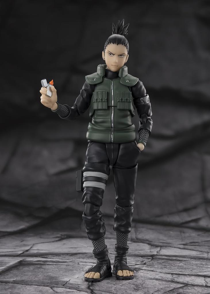 TAMASHII NATIONS NARUTO Shippuden Mozek Nara Shikamaru, který vidí deset pohybů Přibližně 145 mm malovaná pohyblivá figurka SHFiguarts -Vpřed- PVC&ABS