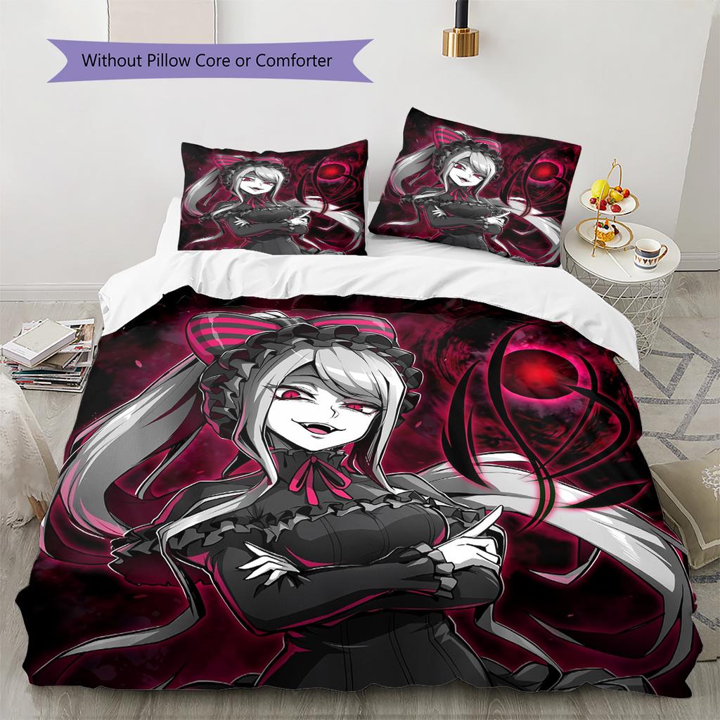 Vampire Schoolgirl  Pattern Bedding Quilt Set  Home Decoration  Gift (1 * duvet cover + 2 * pillowcase  without core)
