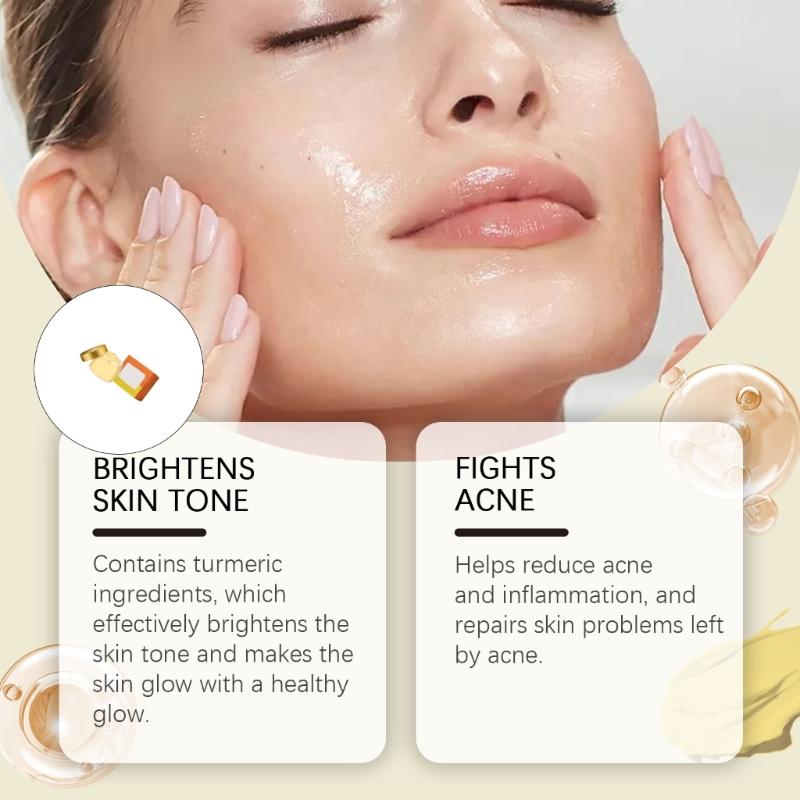 Turmeric Brightening Moisturizing Cream 50g/1.76oz Face Cream For Glowing Smoothing Skin Women Skincare Supplies