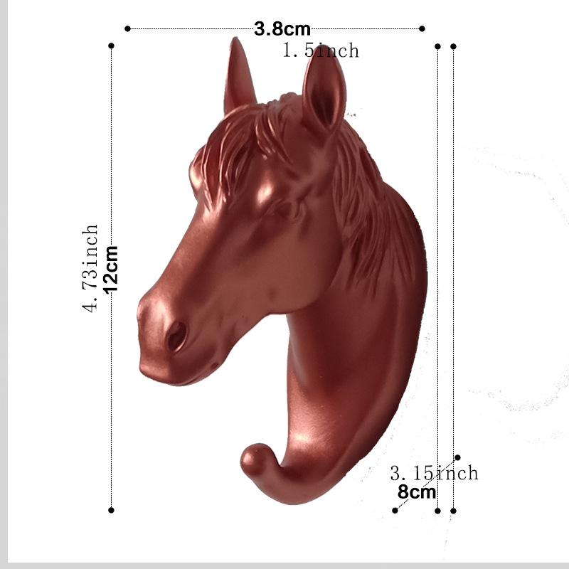 Wandhaken, Tierkopf-Rack, Mantelkappen, Wandaufhänger, Pferd, Giraffe, Elch, Elefant, Haken, dekoratives Dekor, Badezimmer-Accessoires