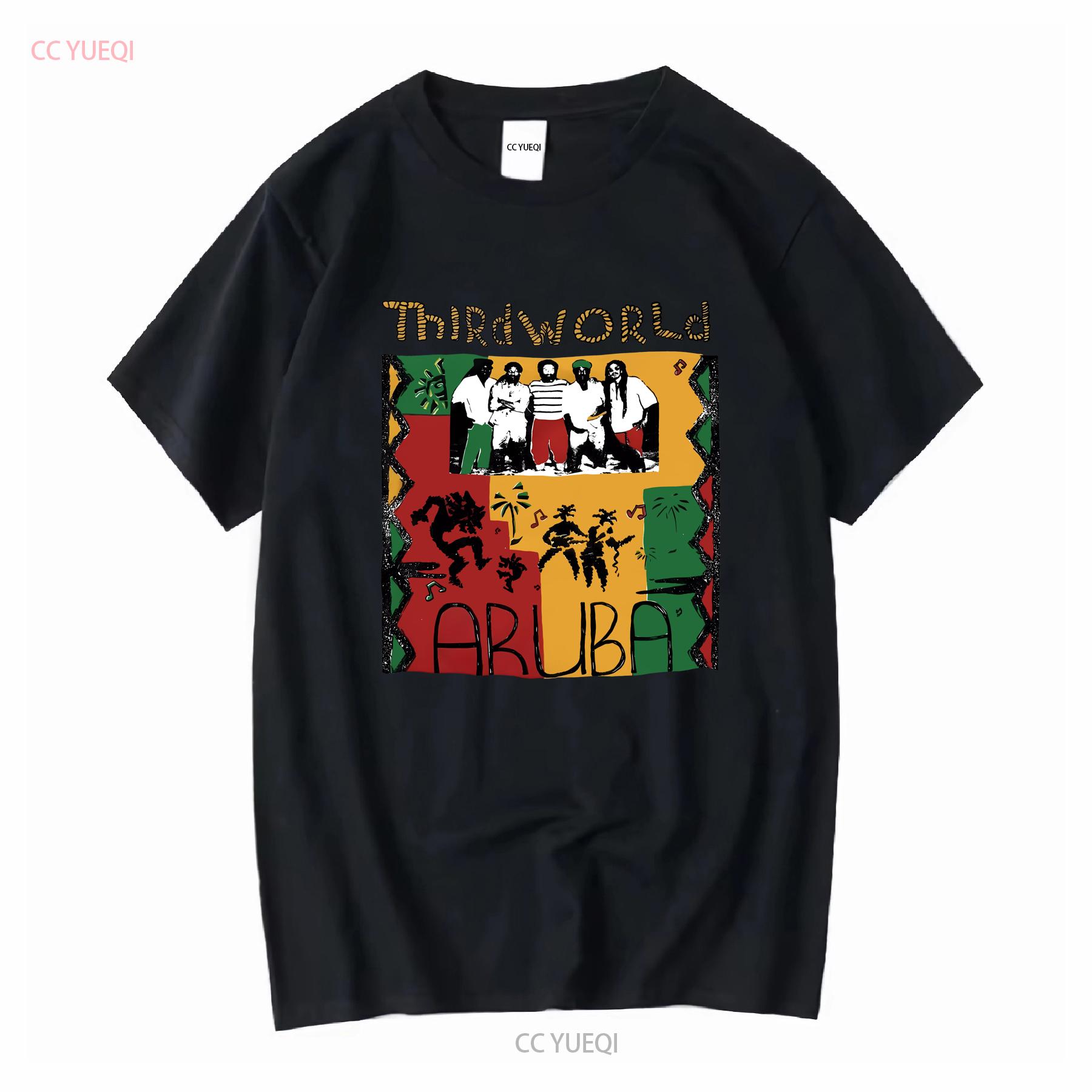 

Vintage Third World Aruba Unique Colors Of Reggae Album Artwork Band T Shirt XL long sleeves vintage Washed designer clothes 4XL