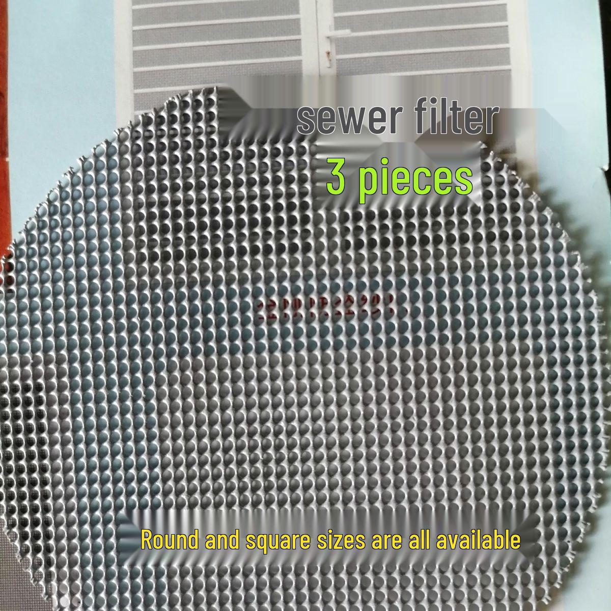 

Круглий підлоговий злив з нержавіючої сталі з сіткою-фільтром для волосся та сміття для раковини у ванній кімнаті