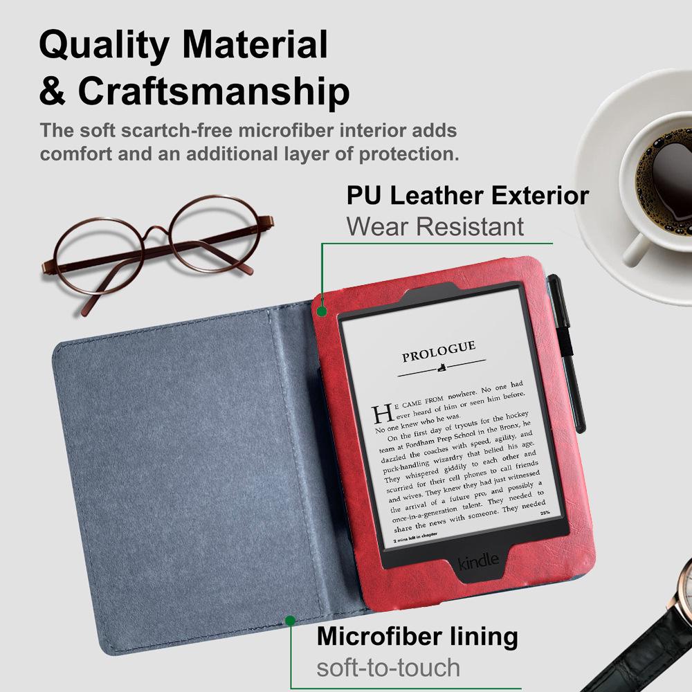 Disponibile: Custodia Magnetica in Pelle per Kindle Touch D01200