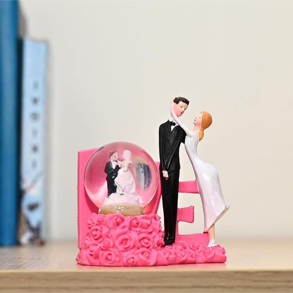 Romantisches Paar Glaskugel Figur ? Ideales Valentinstagsgeschenk für Paare, Ehemann & Ehefrau, Freundin & Freund? Elegantes Heimdekor-Ausstellungsstück