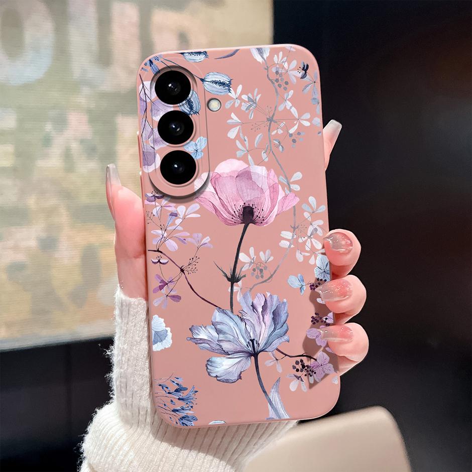Hülle Für Samsung Galaxy S26 Plus Ultra Cartoon Blumenmuster Silikon Schutzhülle Für SamsungGalaxyS26 Plus S26Ultra Funda