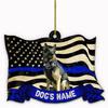 Acrylic Eyecatching Police Eagle Car Pendant Vintage Thin Blue Line Decor Car