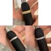 Copper Geometric Zircon Open Ring Womens Stylish Accessory For Office Wear