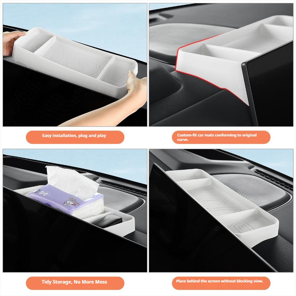 Fit For LYNK & Co 900 Car Specialized Center Console Screen Rear Storage Box Car Tissue Box Organizer Interior