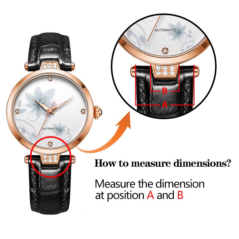 Watchband Rossini Cowhide Leather For 516752 616764 517784 5758g Notch Watch Chain Strap Red Bracelet Men Women 14mm 16mm 18mm