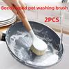 Wash the pot, brush the dishes, do not stick to oil, wipe the pot