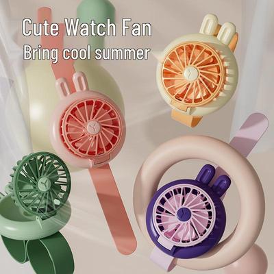 Children's USB Rechargeable Cartoon Handheld Mini Fan—Cute Portable Gift for Kids