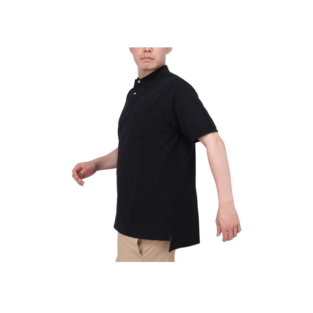 Polo Ralph Lauren Solid Color Pocket Design Short Sleeve Polo Shirt Men tops Black MNPOKNI1N822399-001