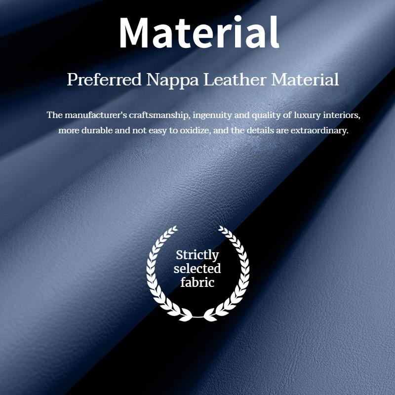 Perforated Leather Steering Wheel Cover Comfortable, Breathable and Wear-resistant Fits 14.5-15in steering wheel