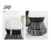 Lazy Gardener Flowerpot Self-watering with Self-absorbing Cotton Rope Creative Plastic Plant Pot Indoor Vertical Grain Glass Planter Inner Cup