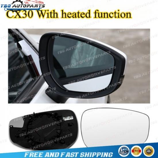 RIGHT passenger Side Mirror Lens Glass for Mazda CX30 CX-30  - 2025 Wing