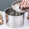 12-24cm Cookware Lid Reusable Flavoring Bucket Cover New Frying Pan Metal Lid