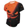 Men's Casual Short Sleeve T-Shirt with Halloween Print Lightweight Breathable Round Neck Top