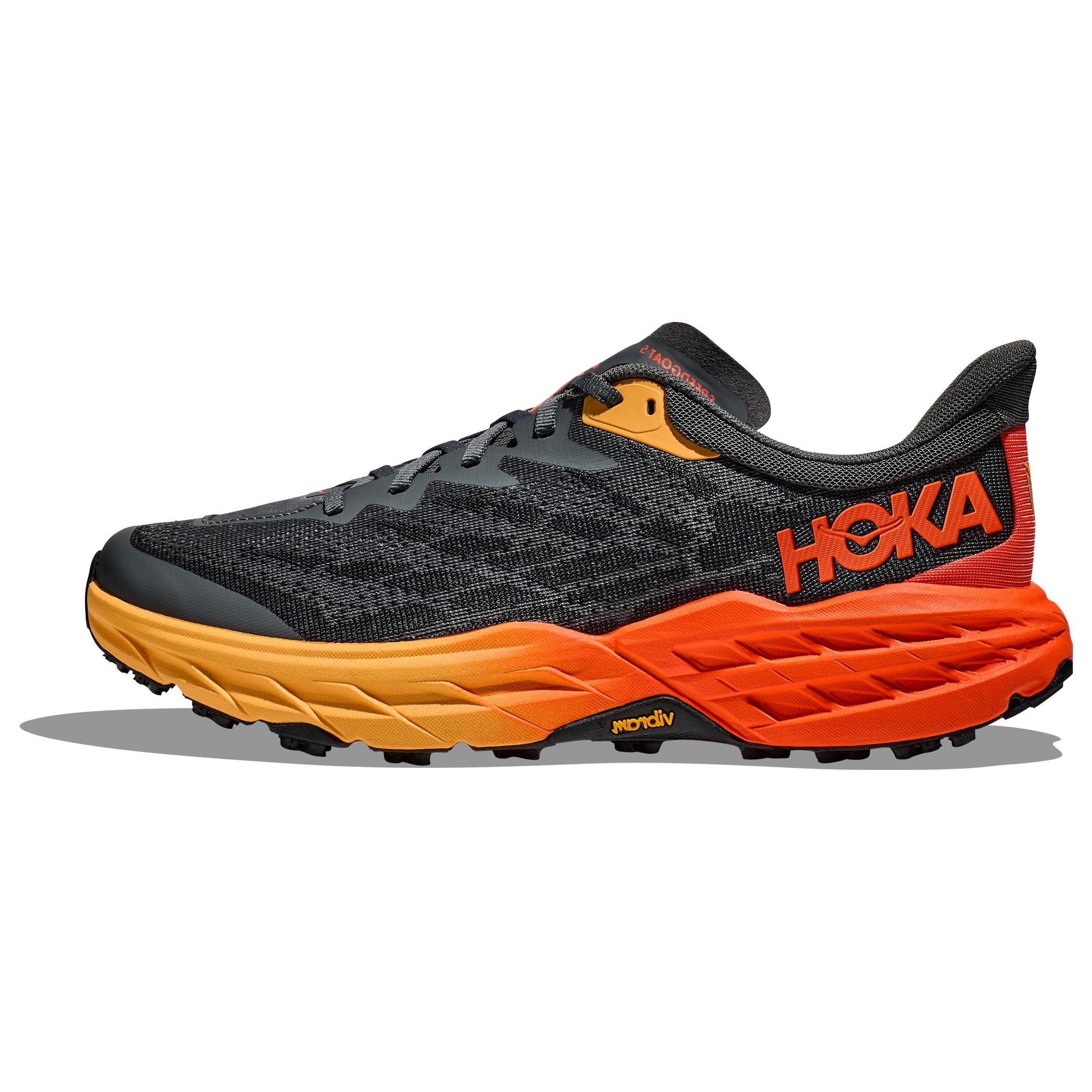 HOKA ONE ONE Speedgoat 5 Wide  Grey Bright Sunset  Men s 1123159-CFLM EU 44
