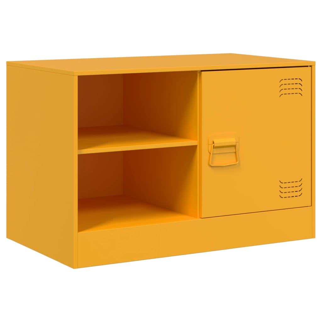 Vidaxl Szafka Pod Telewizor, Musztardowa, 67X39X44 Cm, Stalowa