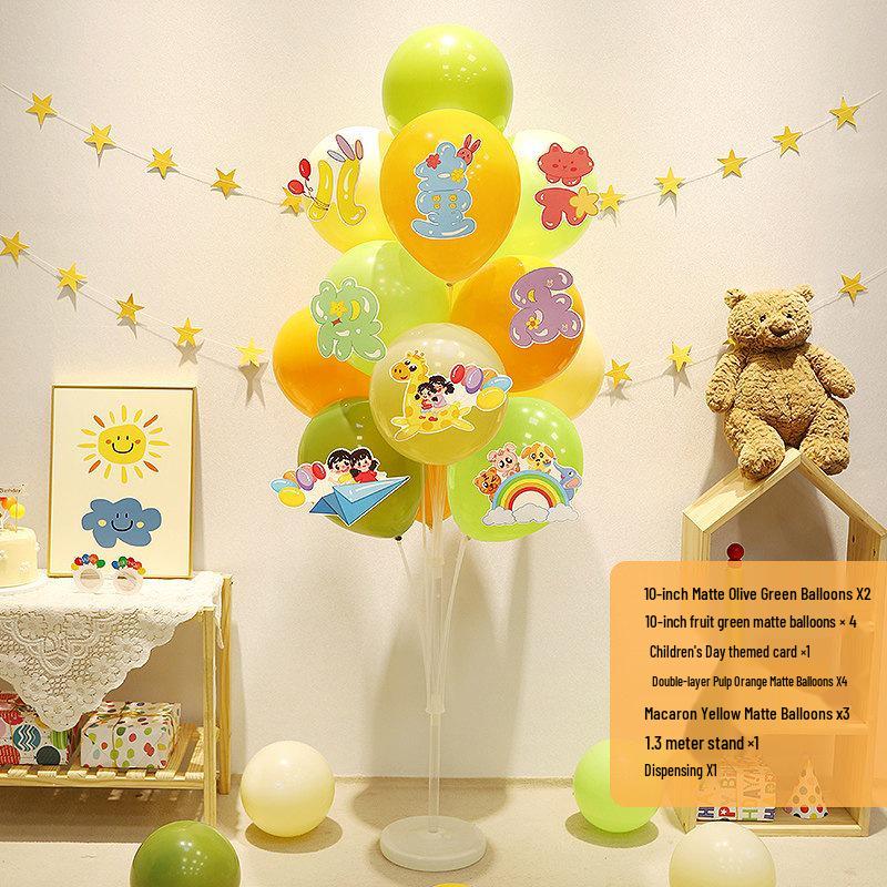 Children s Day Balloons & Table Stands - Classroom & Kindergarten Decoration Set