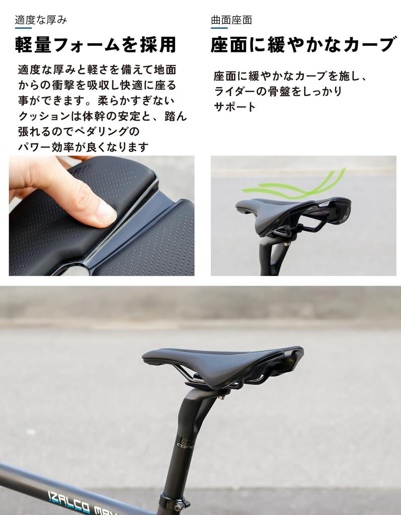 GORIX Korte Racefiets Zadel Stijlvol Zwart voor Crossfietsen en MTB Zadel, Fiets, Waterdicht, Geperforeerd, Lichtgewicht, Schokabsorberend, (VENTURE 10)