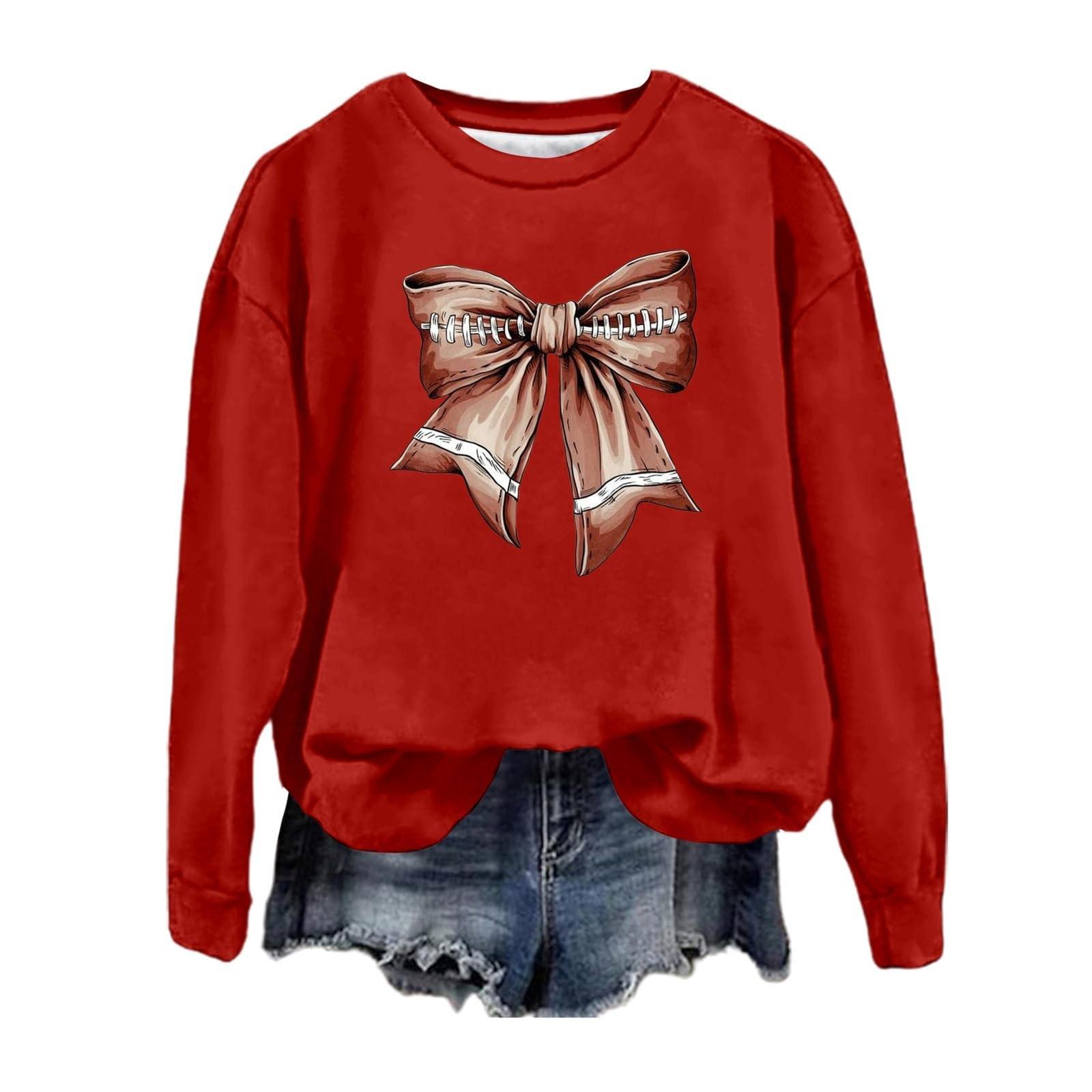 

Женская мода повседневная блузка с длинными рукавами и цветочным принтом, с круглым вырезом XL красный