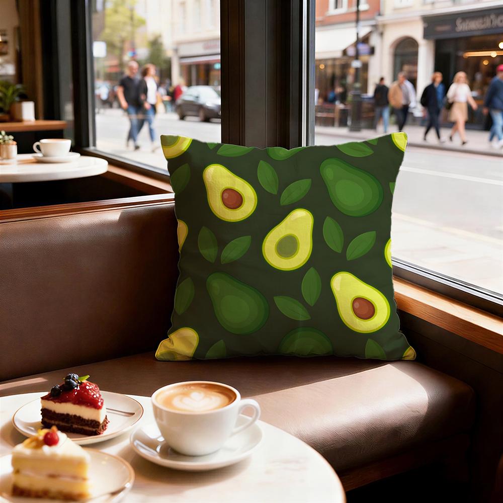 print pattern Avocado print Cushion Cover Decorative Cushion Cushions Covers Cover Sofa 50x50 Pillow 4 Piece 45x45 40x40