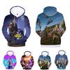 Fortnite Battle 3d Printed Hoodie Jacket Sweatshirt Spandex Material Round Neck Hip Hop Style