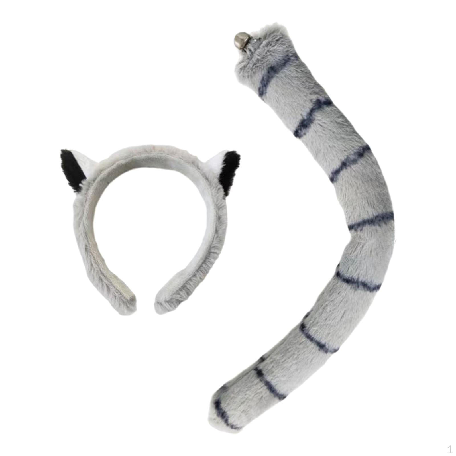 

Костюм с ушками и хвостом животного для тематического маскарада, дня рождения White Monkey