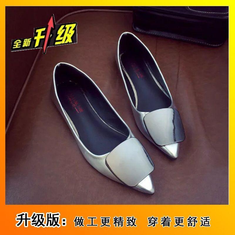Spring and Autumn new pointed flat-soled single shoes versatile women's shoes summer ladyshoes soft-soled shallow-mouth flat-heeled flat shoes women