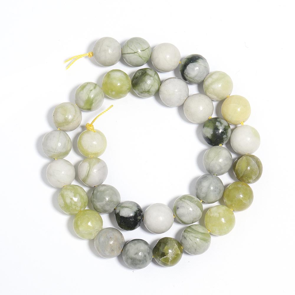 4/6/8/10/12mm Natural Australian Jade Stone Beads Green Round Gem Loose Beads For Jewelry Making DIY Necklace Bracelets Supplies