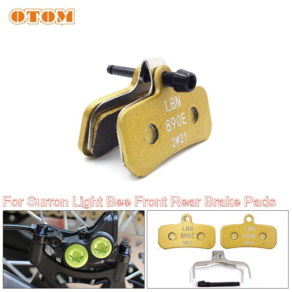 Electric Motocross Accessories Metal & Brass Alloys Front and Rear Silent Brake Pads For Surron Sur Ron Sur-Ron Light Bee Parts