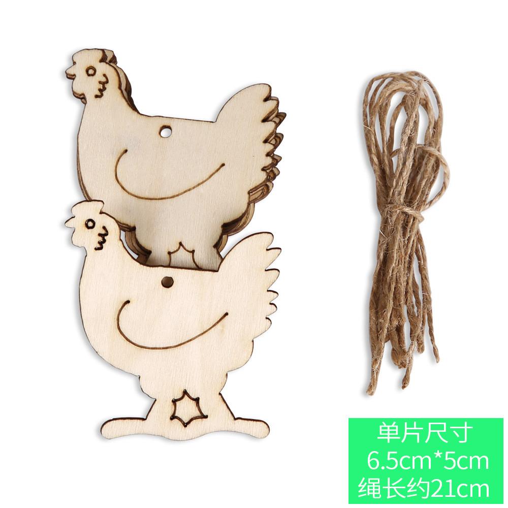 Colorful Wooden Easter Hangings Including Eggs Rabbits Chickens And Sunflowers