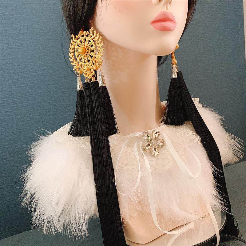 Bohemia Style Earrings Chinese Knot Lantern Pendant Long Tassel Earrings For Women Jewelry Accessories Christmas New Year Gift