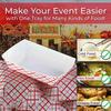 50PCS Paper Food Trays Disposable Greaseproof Paper Food Tray Serving Food Boat